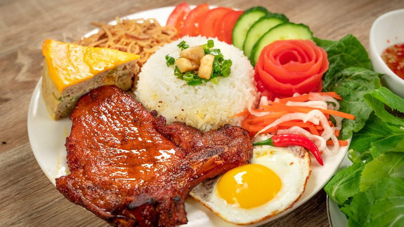 Saigon people eat broken rice at all meals of the day